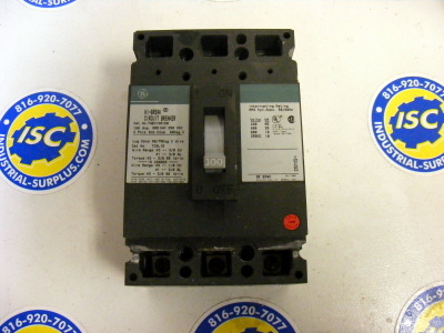 <b>General Electric - </b>THED136100 Circuit Breaker BLACK